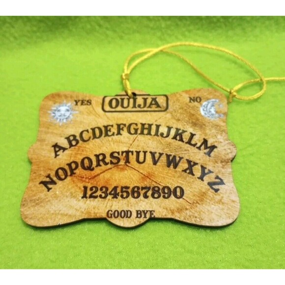 Vintage Parker Bros Ouija Board Keychain NO Planchette Wooden Ouija Ornament - Picture 3 of 14